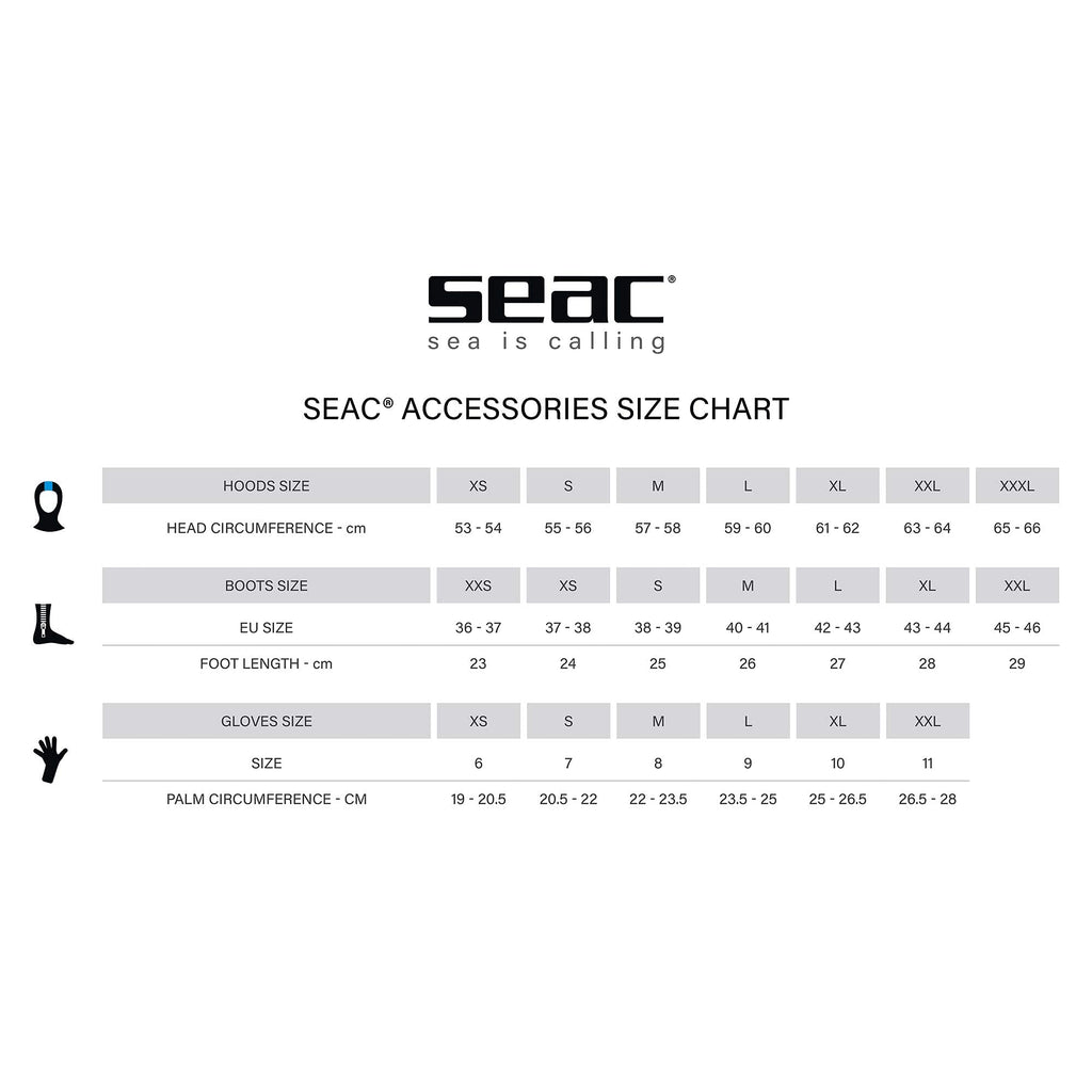 SEAC Unisex Pro HD 6 mm Neoprene Wetsuit Boots with Side Zipper Small, Black, S UK Wetsuits Default Title Default Title