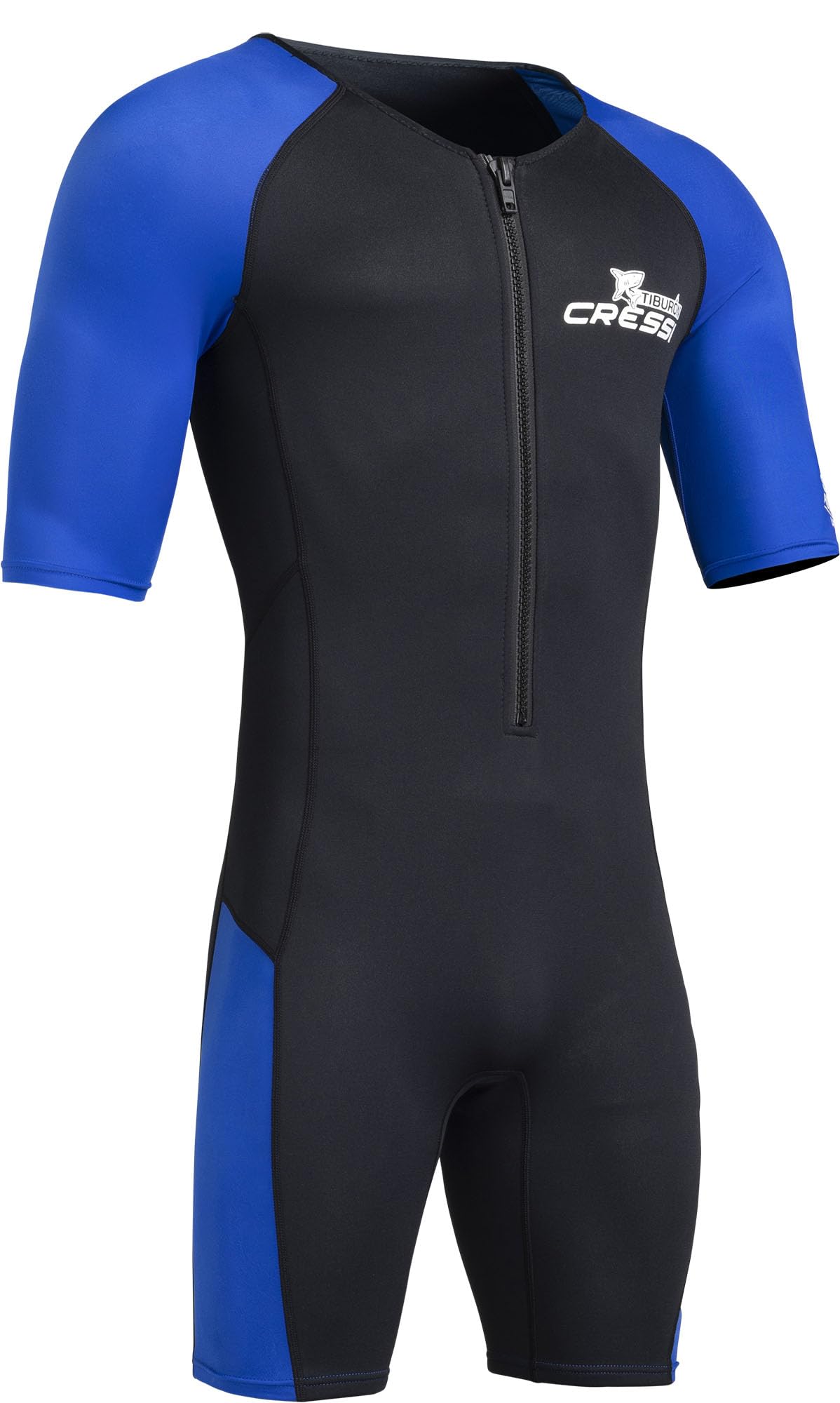 Cressi Mens Tiburon Man Monopiece 2 Mm Shorty Wetsuit, Black / Blue, XL EU Wetsuits Default Title Default Title