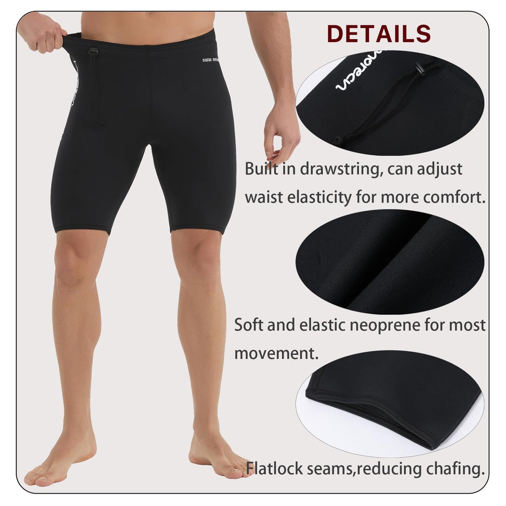 Lemorecn Wetsuits Pants Shorts 3mm Neoprene Canoeing Swimming Pants(UK1035-XL) Wetsuits Default Title Default Title