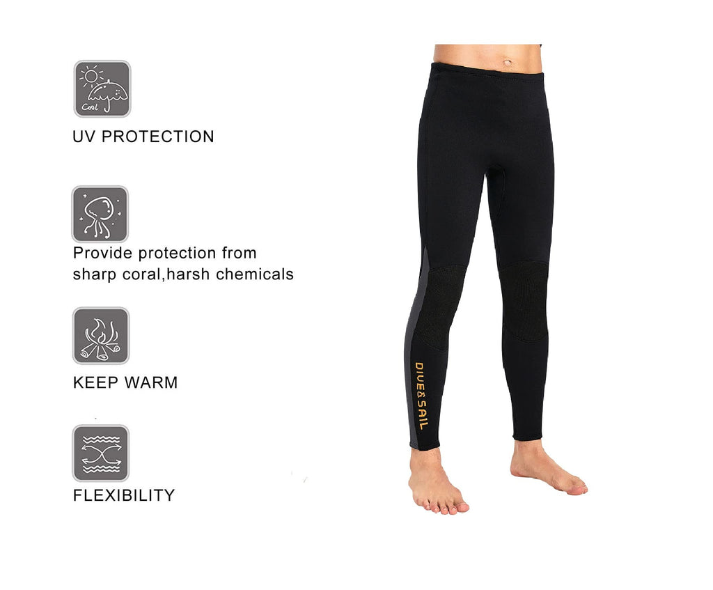 EUPTE 3mm Diving Wetsuit Pants Swimming Pants Leggings for Women Men (M, Men) Wetsuits Default Title Default Title