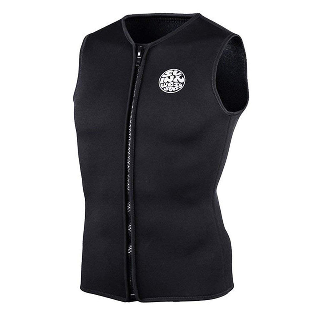PAWHITS Wetsuit Top 3mm Neoprene Thermal Sleeveless Swimming Tops for Men Women Dive & Swim Vest for Surfing Sailing Slimming Sauna Workout Wetsuit Tops Default Title Default Title