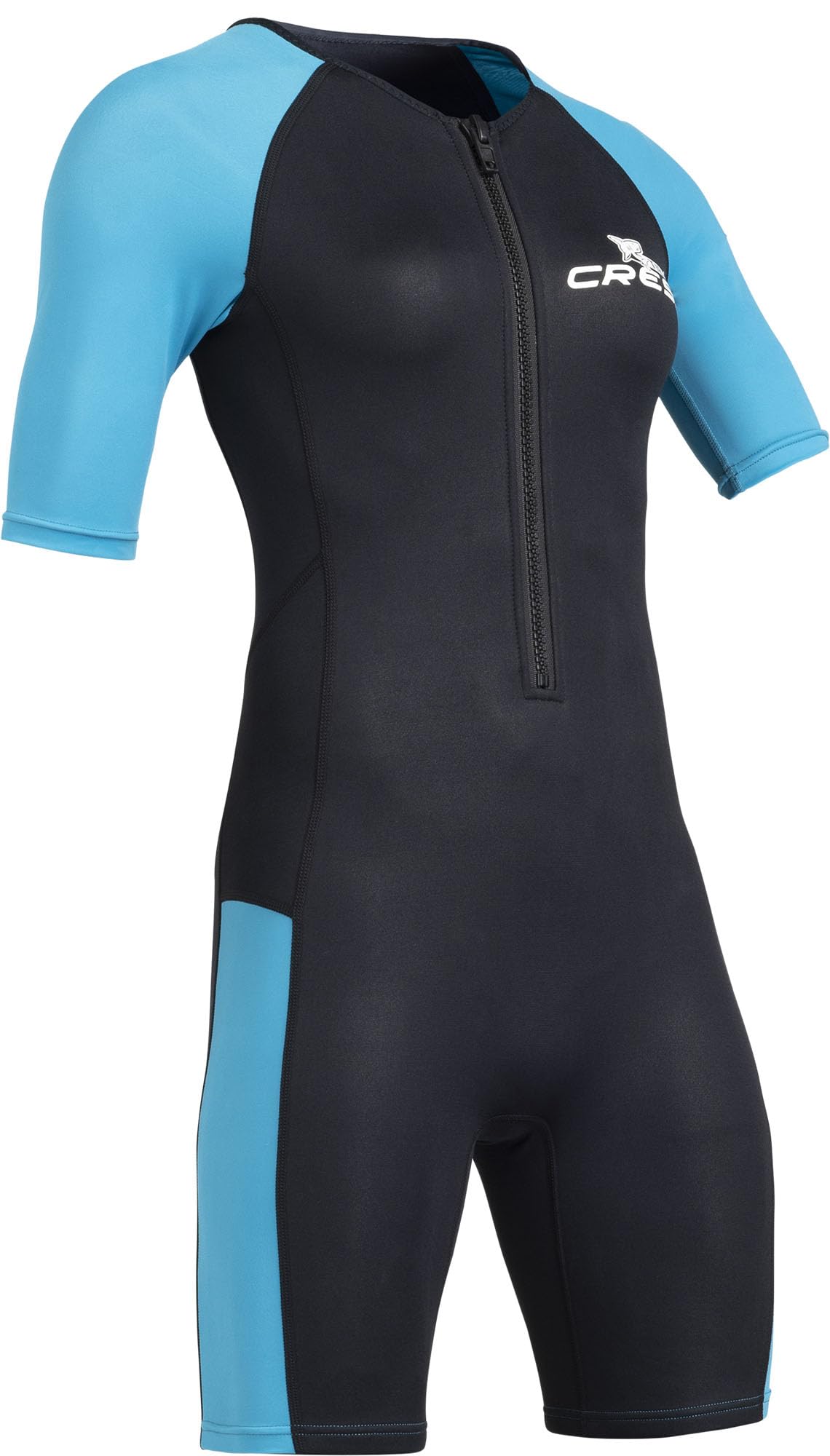 Cressi Womens Tiburon Lady Monopiece 2 Mm Shorty Wetsuit, Black/Aquamarine, XS EU Wetsuits Default Title Default Title