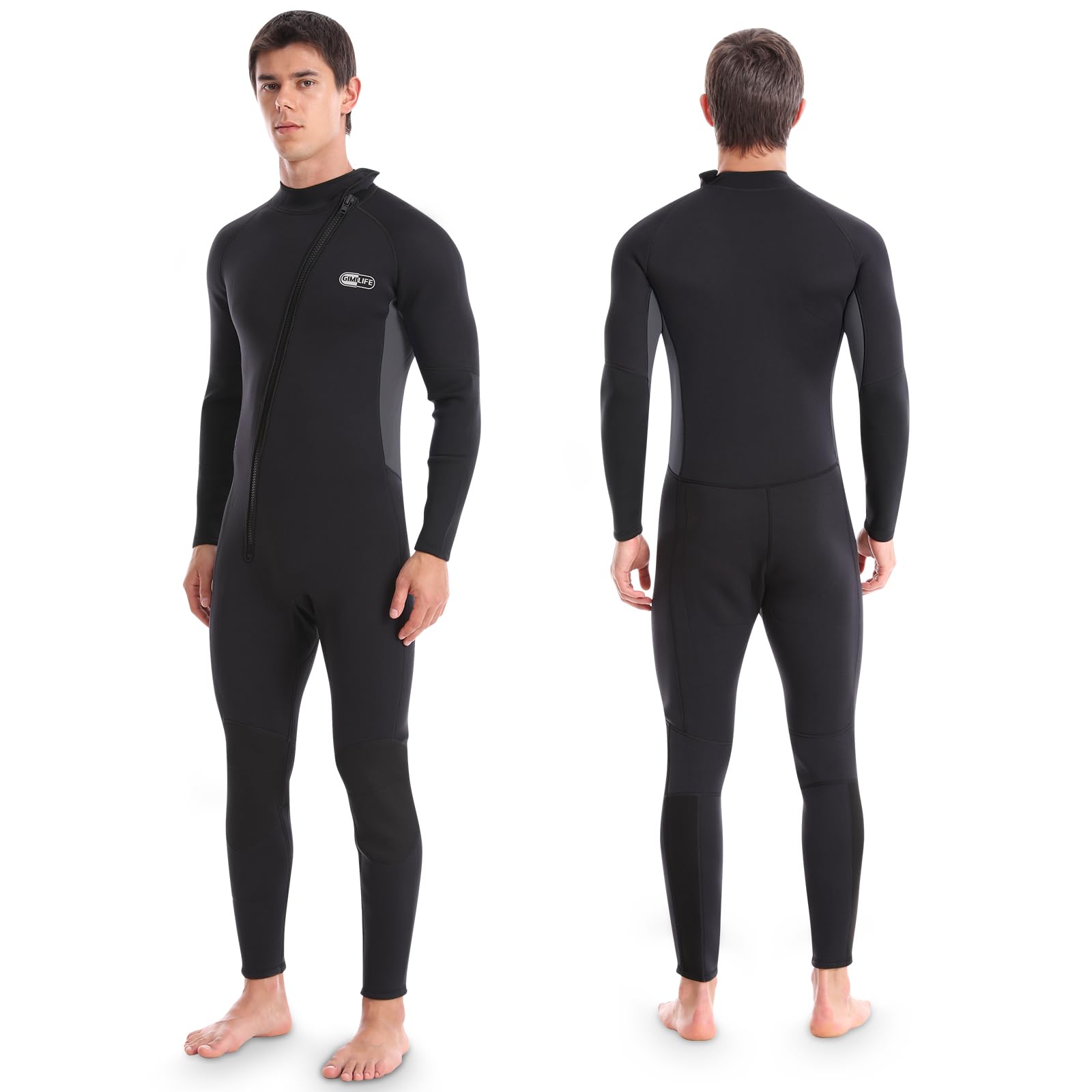 Wetsuit for Men, Mens Wetsuits Full Length Wetsuit, 3mm Neoprene Wet Suit Mens Wetsuit Wet Suits for Diving Snorkeling Swimming Surfing Wetsuits Default Title Default Title