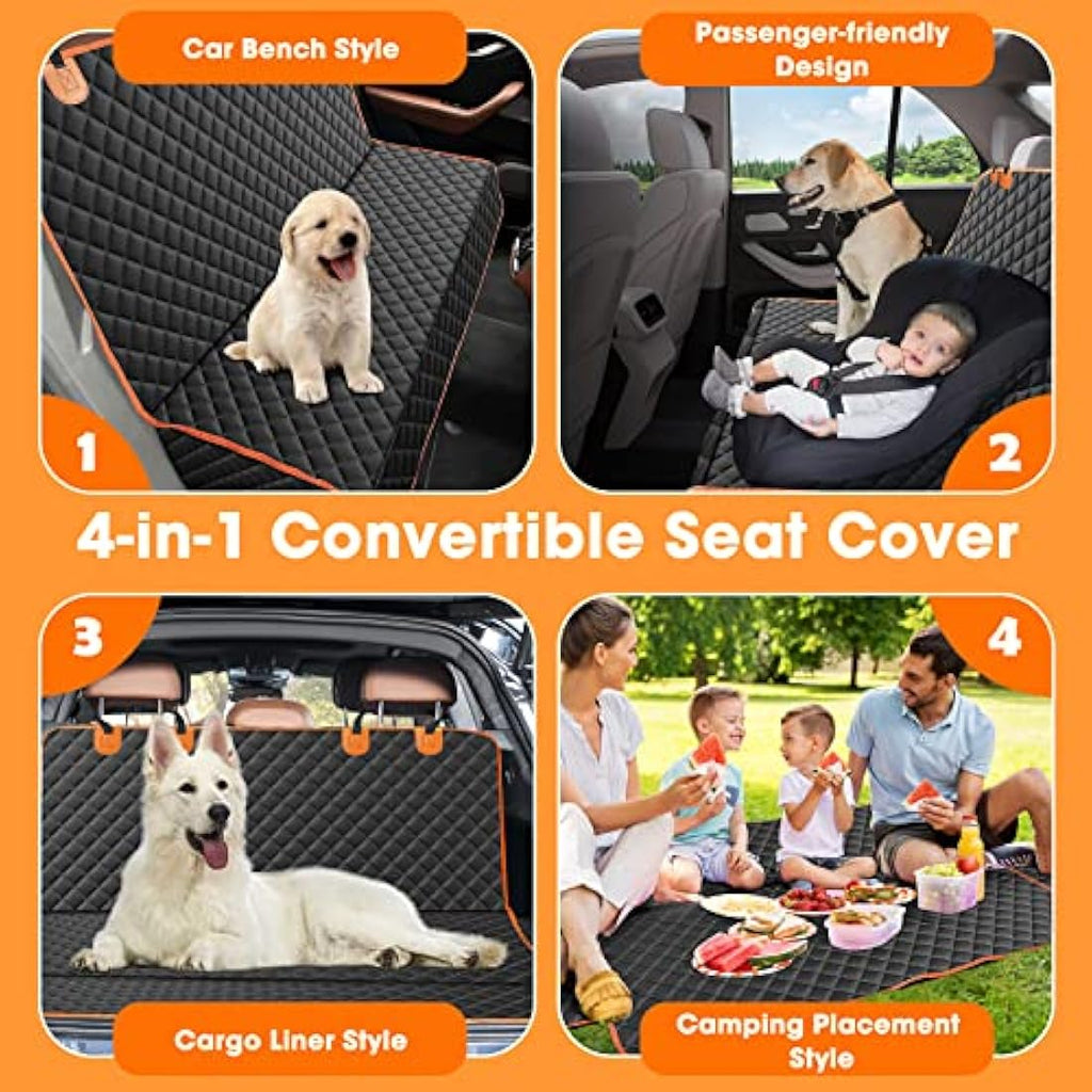 JOEJOY Dog Car Seat Cover - Waterproof Back Seat Cover for Dogs, Non-slip & Scratch Proof Car Seat Cover for Dogs, Easy to Clean Car Back Seat Cover Universal fits SUVs Cars Seat Covers Default Title Default Title