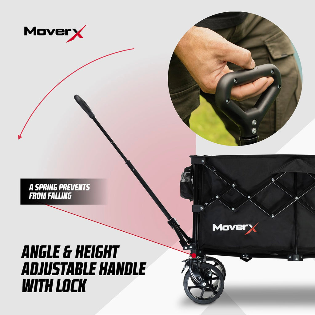 MoverX 200L Festival Trolley on Wheels, Folding Wagon, Portable Camping Cart, Collapsible Foldable Trolly for Beach Outdoor Garden Picnic Shopping Garden Tool Organisers Default Title Default Title