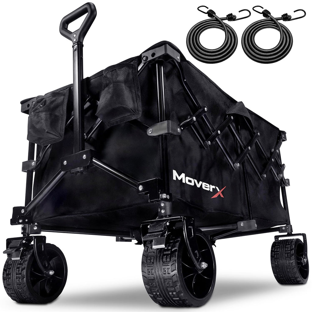 MoverX 200L Festival Trolley on Wheels, Folding Wagon, Portable Camping Cart, Collapsible Foldable Trolly for Beach Outdoor Garden Picnic Shopping Garden Tool Organisers Default Title Default Title
