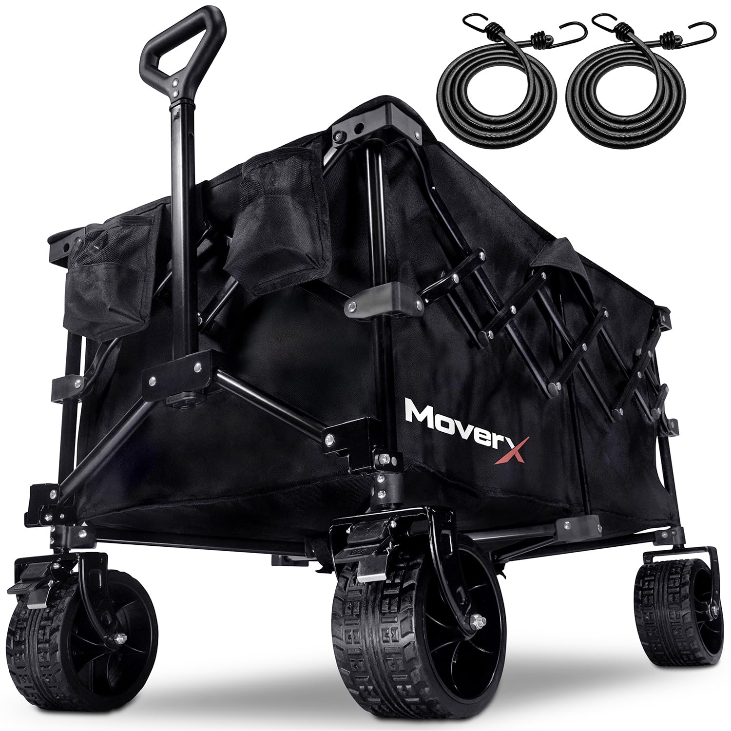 MoverX 200L Festival Trolley on Wheels, Folding Wagon, Portable Camping Cart, Collapsible Foldable Trolly for Beach Outdoor Garden Picnic Shopping Garden Tool Organisers Default Title Default Title