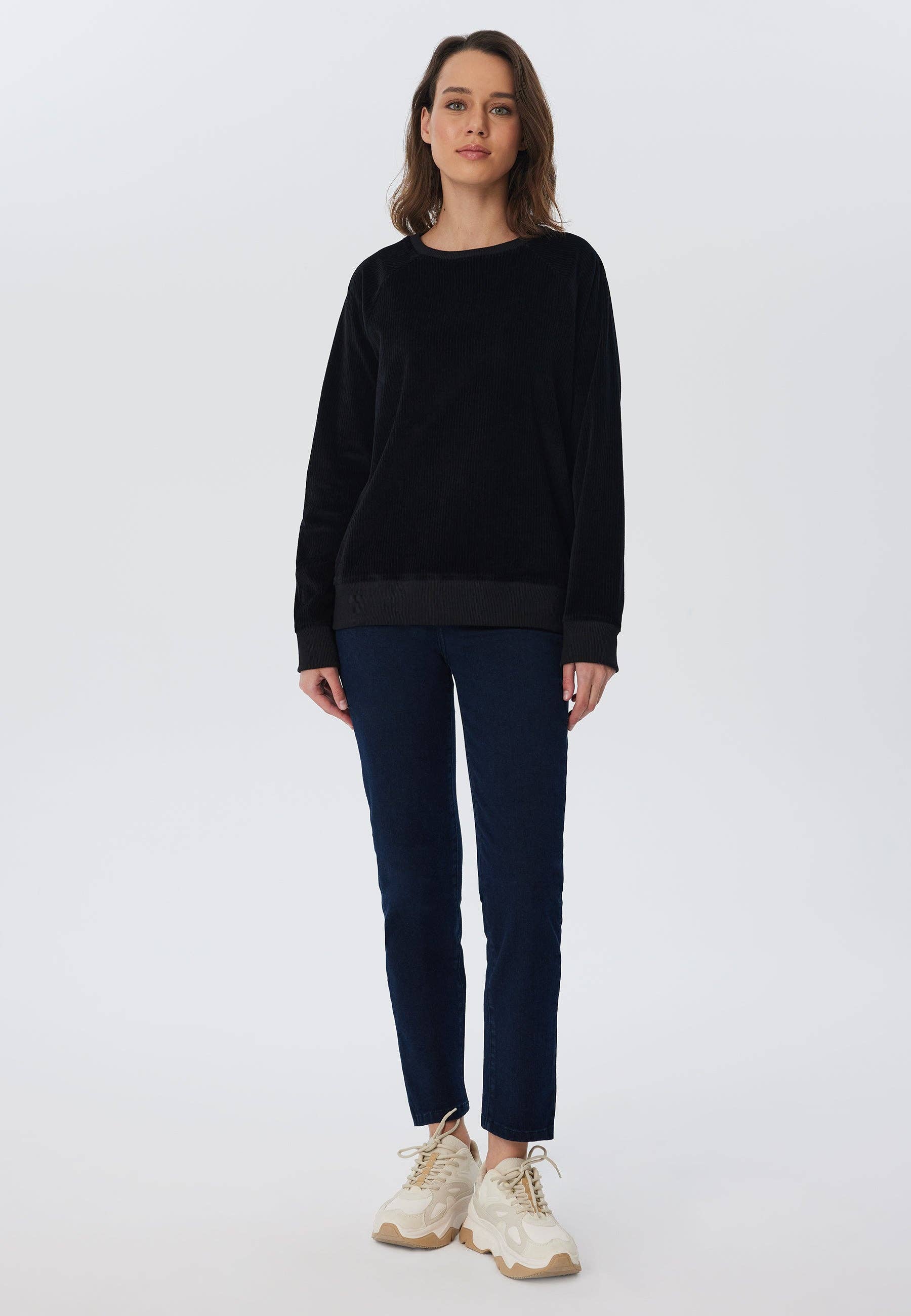 Organic Corduroy Sweatshirt: Womens - - High-Quality </p>