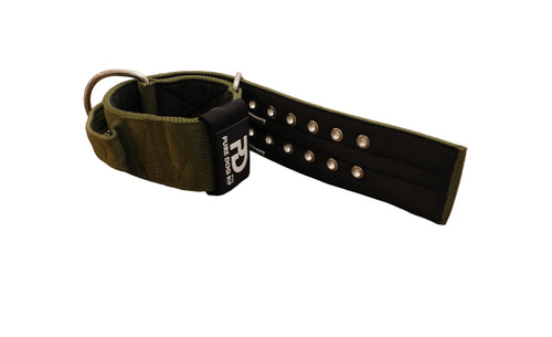 7cm Sport Collar Khaki Dog Collar Medium (M) Medium (M) Large (L)