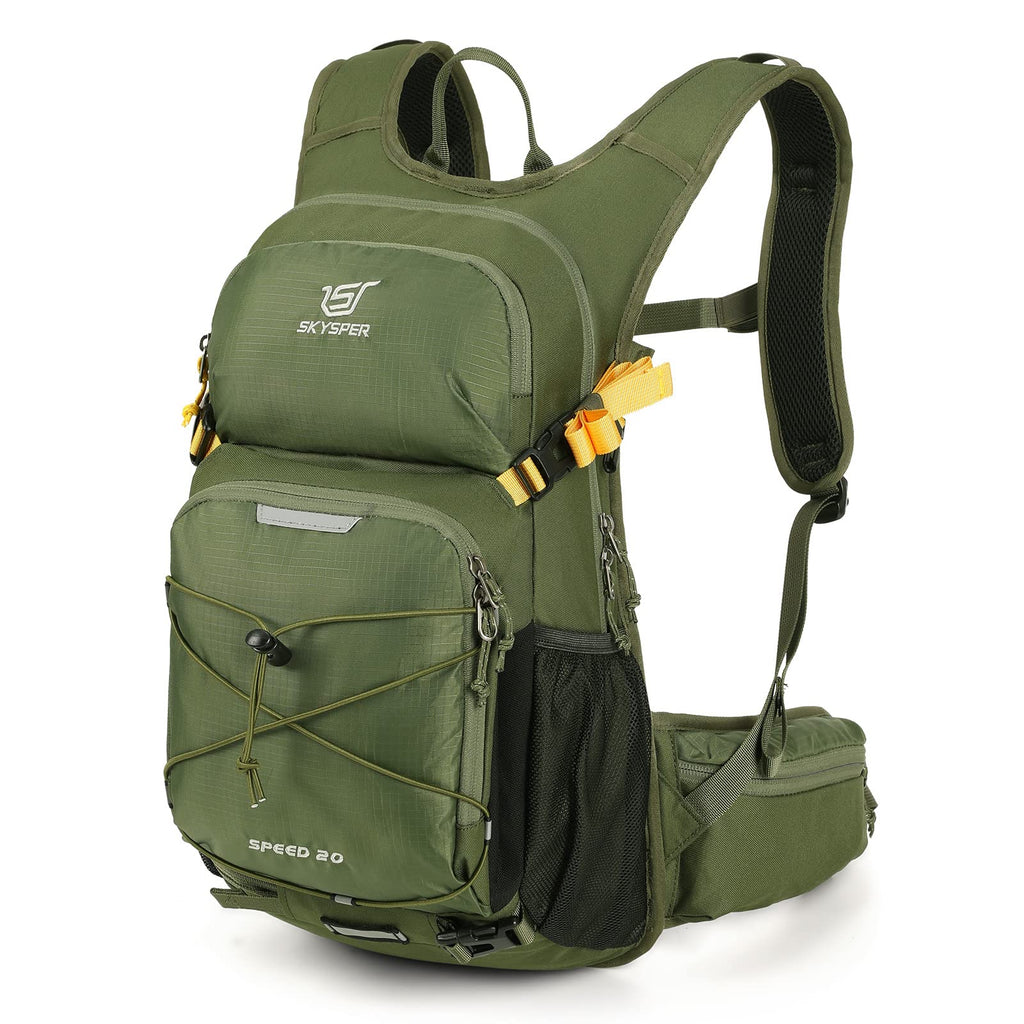 SKYSPER Cycling Backpack 20L Lightweight Bike Backpack for Men Women Running Rucksack for Biking Hiking Climbing(Armygreen) Backpacks Default Title Default Title