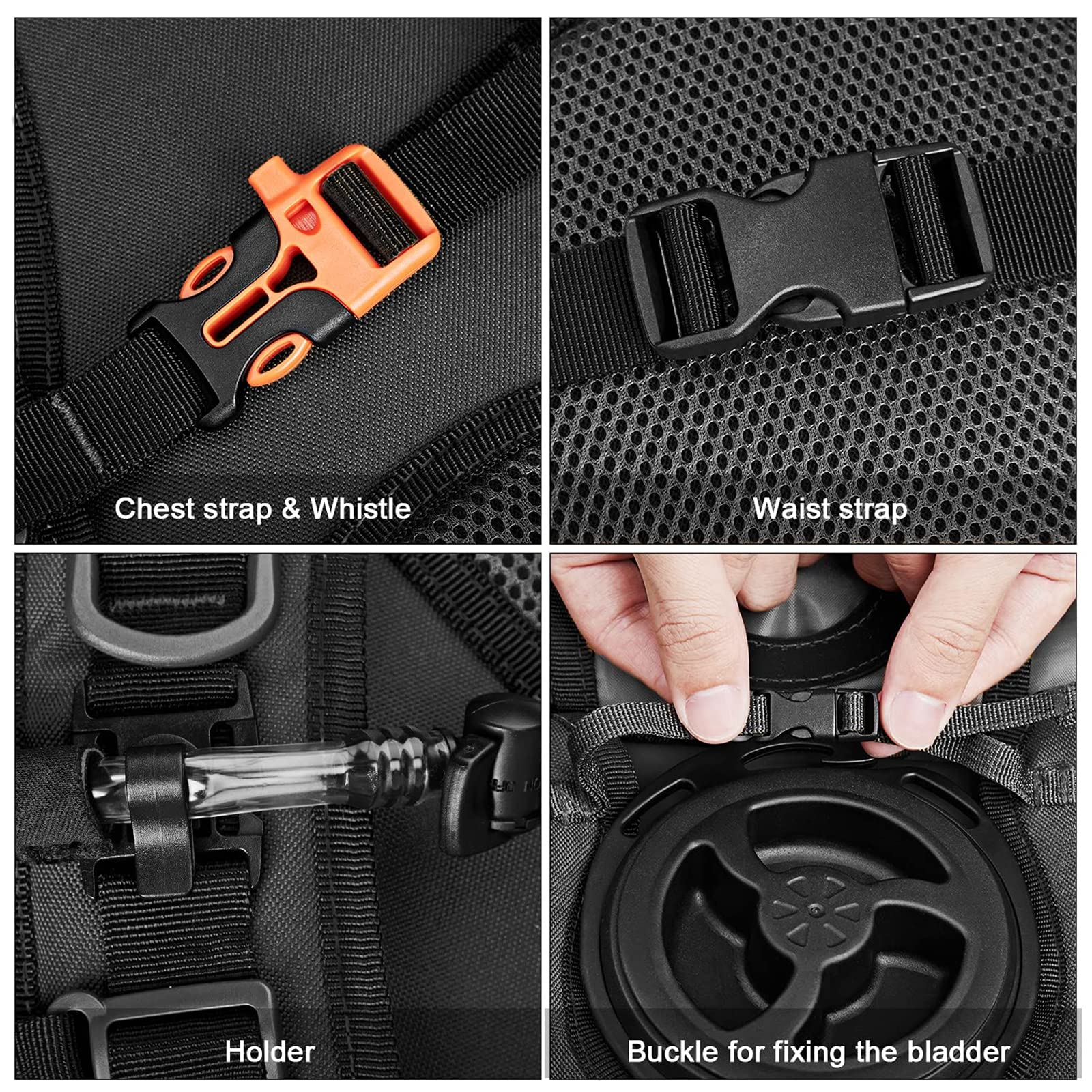 G4Free Military Hydration Backpack with Upgraded 2.5L Bladder Pack for Hiking, Cycling, Walking and Climbing Bike Hydration Packs Default Title Default Title