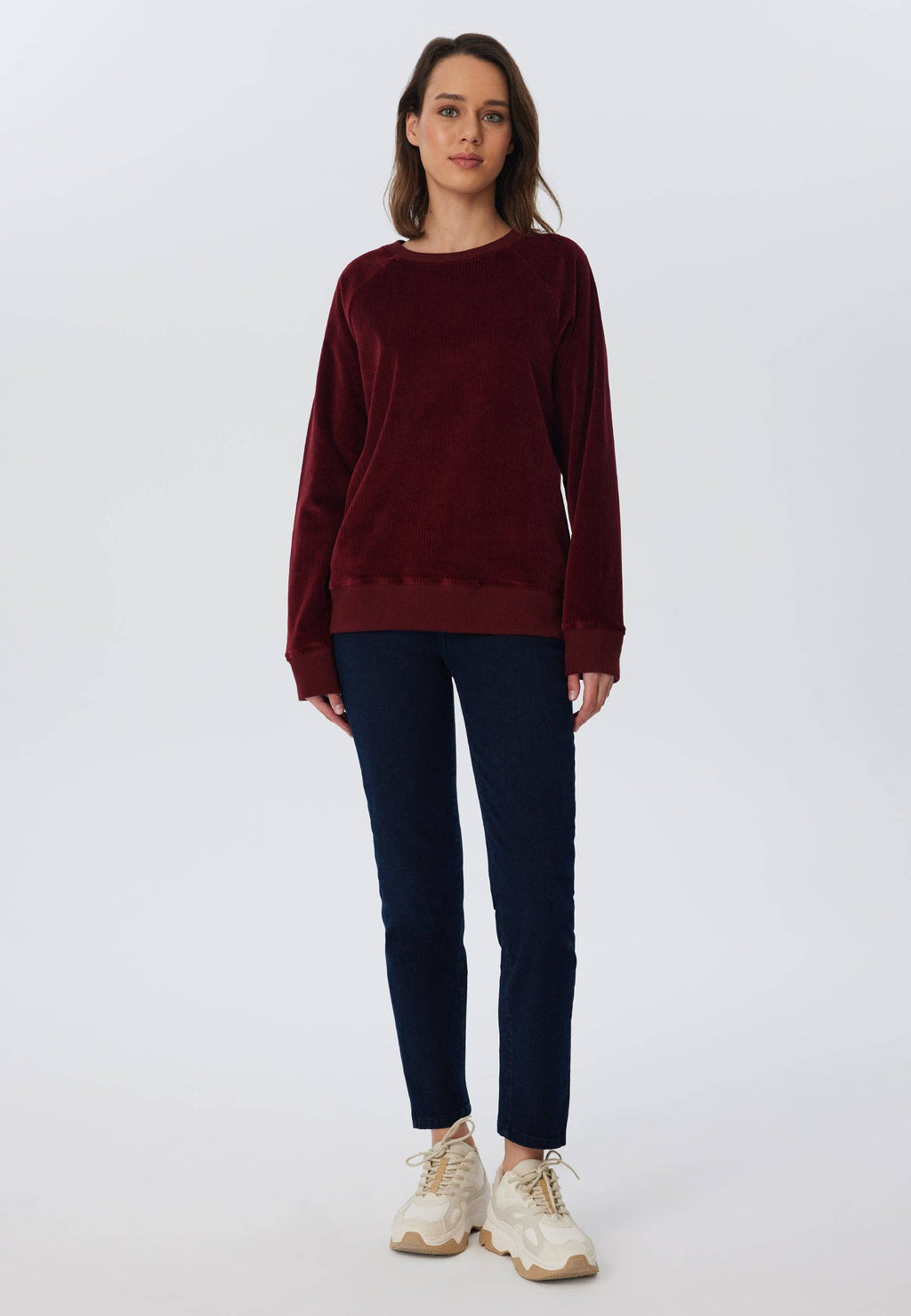 Organic Corduroy Sweatshirt: Womens - - High-Quality </p>