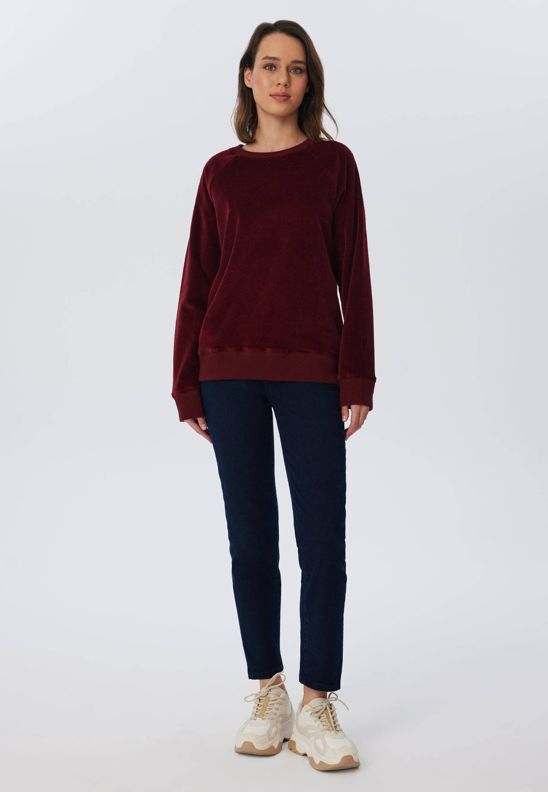 Organic Corduroy Sweatshirt: Womens - - High-Quality </p>