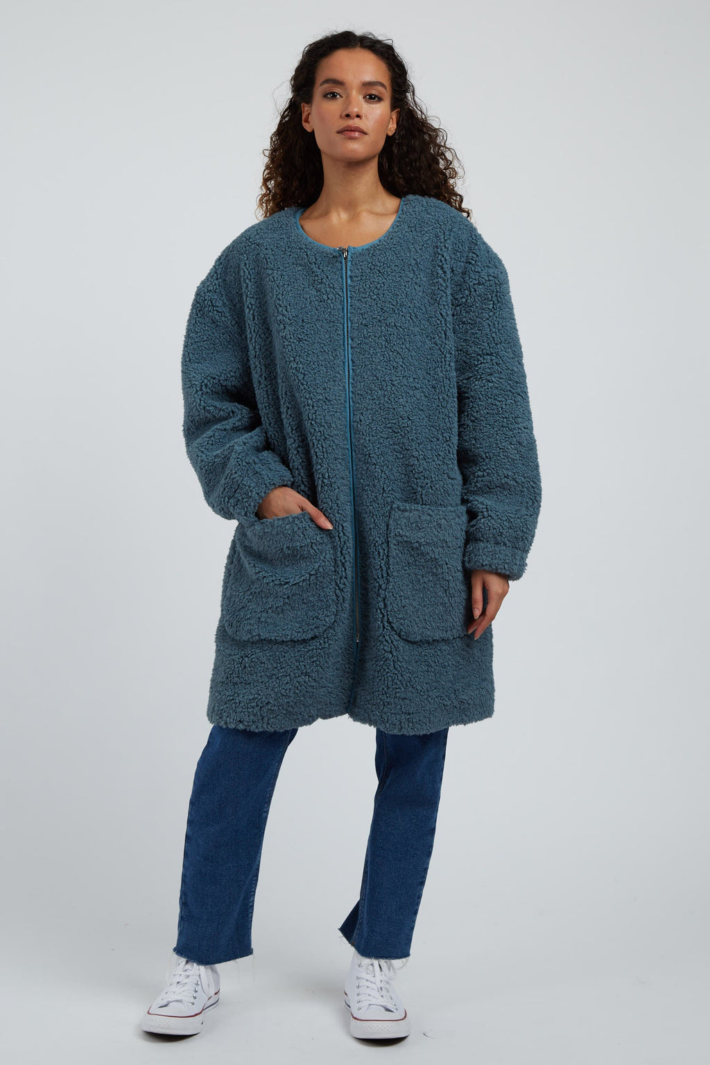 Louche Aldora Coat - Teal Coats 8 Teal 8 / Teal 10 / Teal 12 / Teal 14 / Teal 16 / Teal