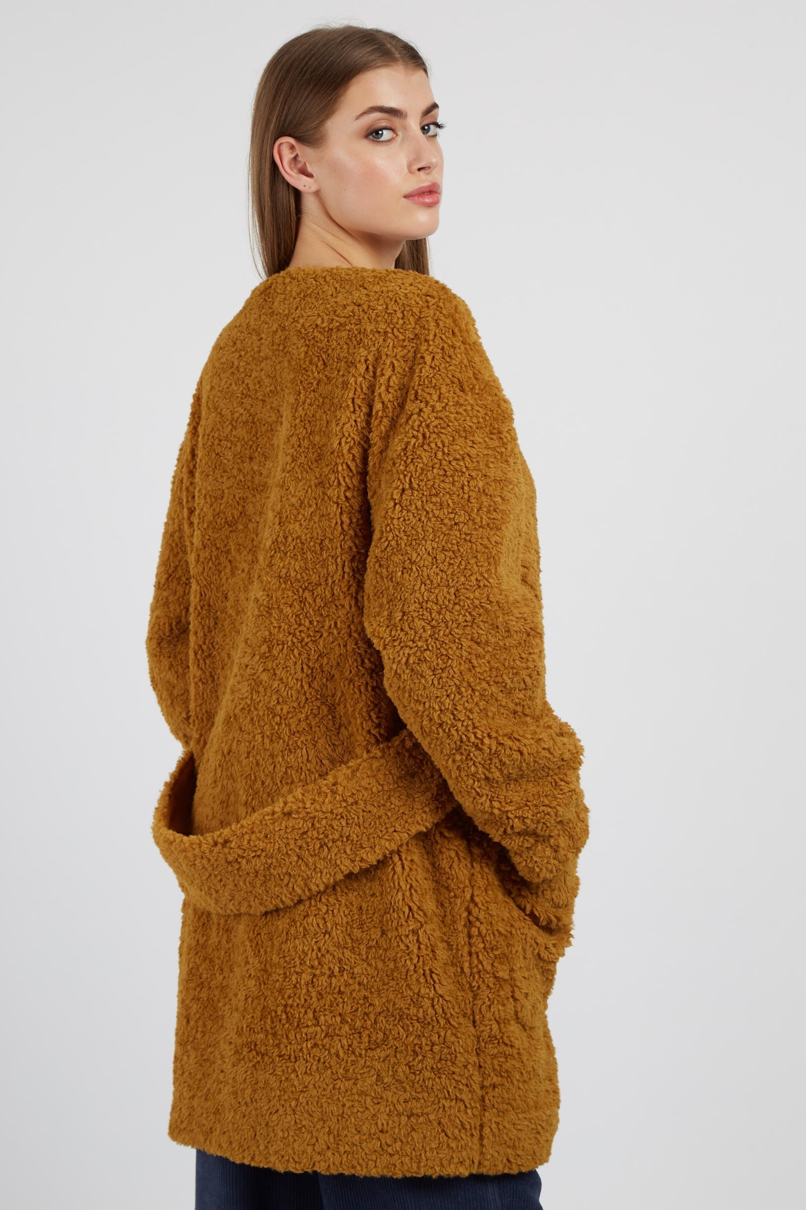 Louche Aldora Coat - Mustard Coats 8 Mustard 8 / Mustard 10 / Mustard 12 / Mustard 14 / Mustard 16 / Mustard