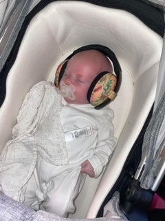 Baby Hearing Protection Ear Muffs Hearing Protection Sky Blue Sky Blue Petal Pink Leaf Green Magenta Lagoon Blue Graffiti Kaleidoscope Peace Transport Butterfly Maroon Dark Green Navy Blue Grey Waratah