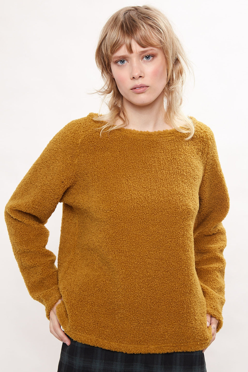 Louche Blanka Borg Sweatshirt Mustard Knitwear 8 Mustard 8 / Mustard 10 / Mustard 12 / Mustard 14 / Mustard 16 / Mustard