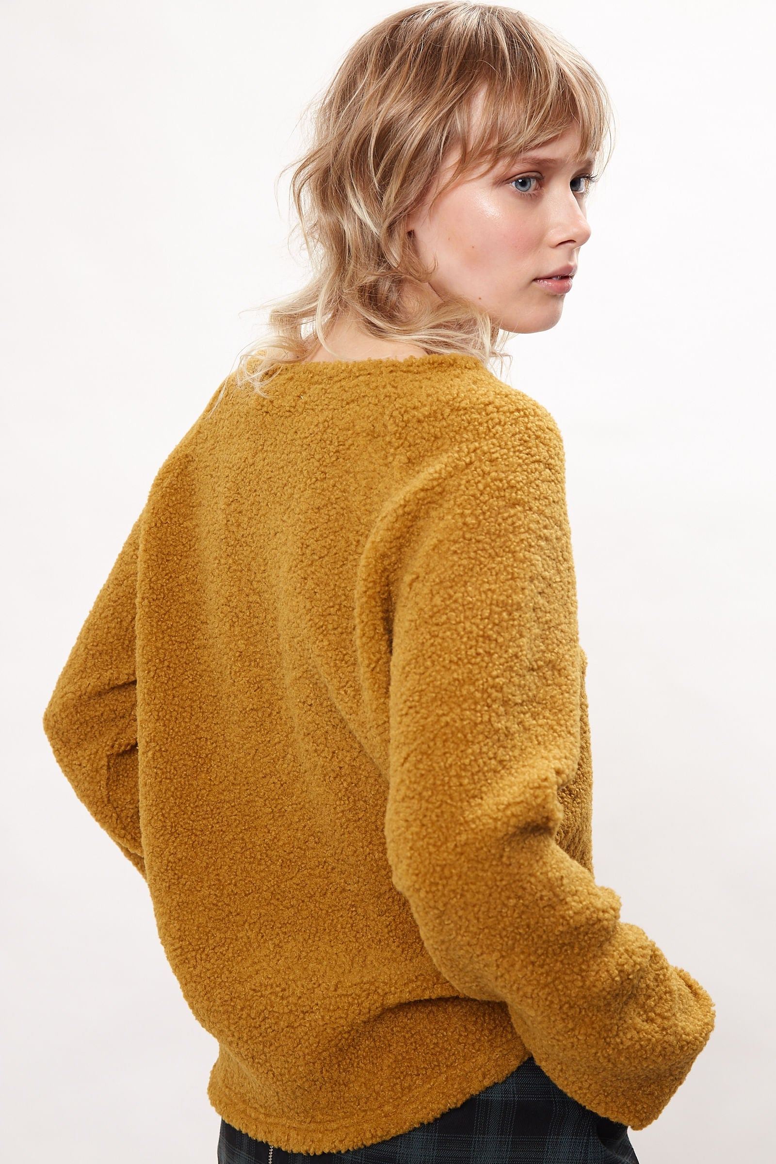 Louche Blanka Borg Sweatshirt Mustard Knitwear 8 Mustard 8 / Mustard 10 / Mustard 12 / Mustard 14 / Mustard 16 / Mustard