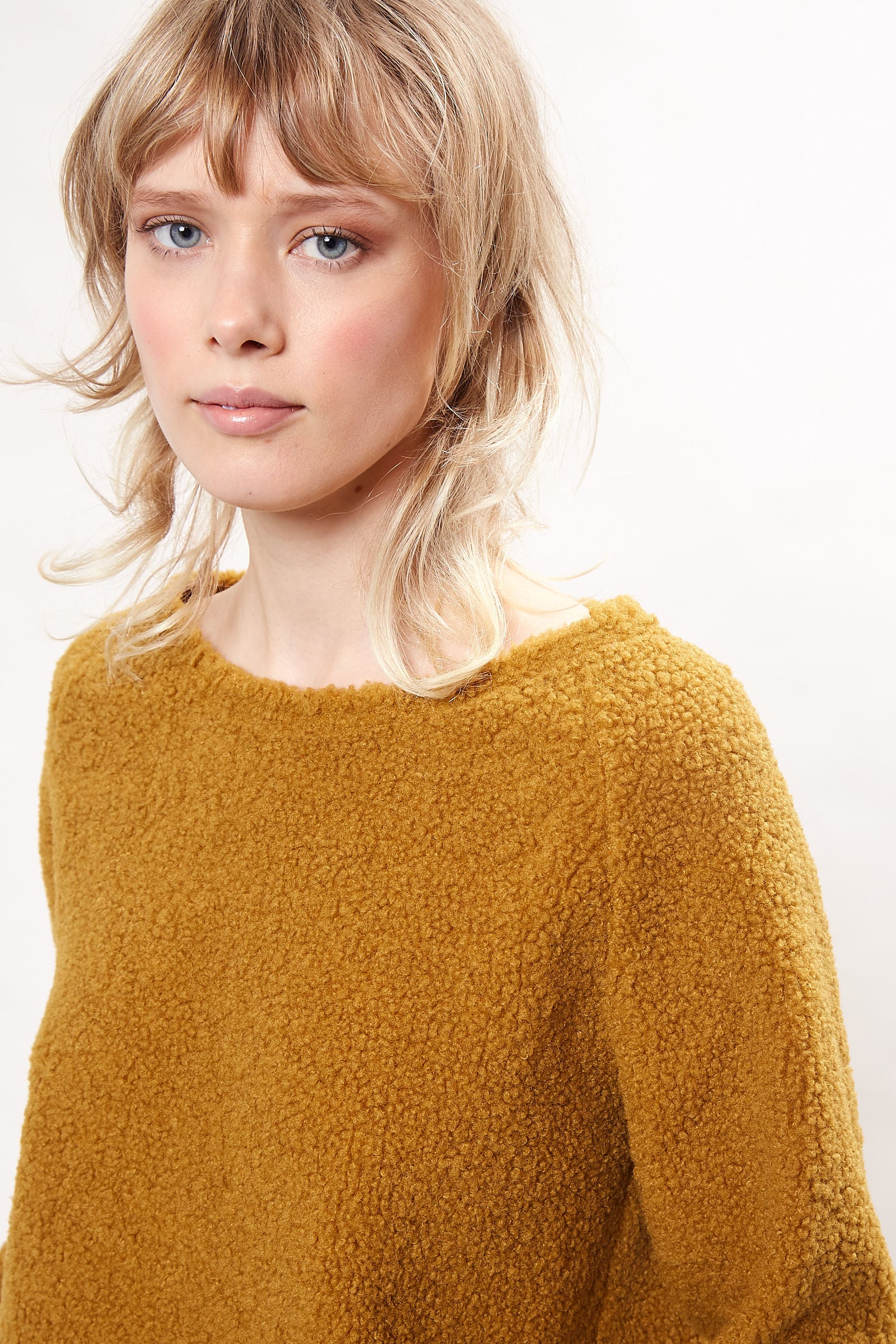 Louche Blanka Borg Sweatshirt Mustard Knitwear 8 Mustard 8 / Mustard 10 / Mustard 12 / Mustard 14 / Mustard 16 / Mustard