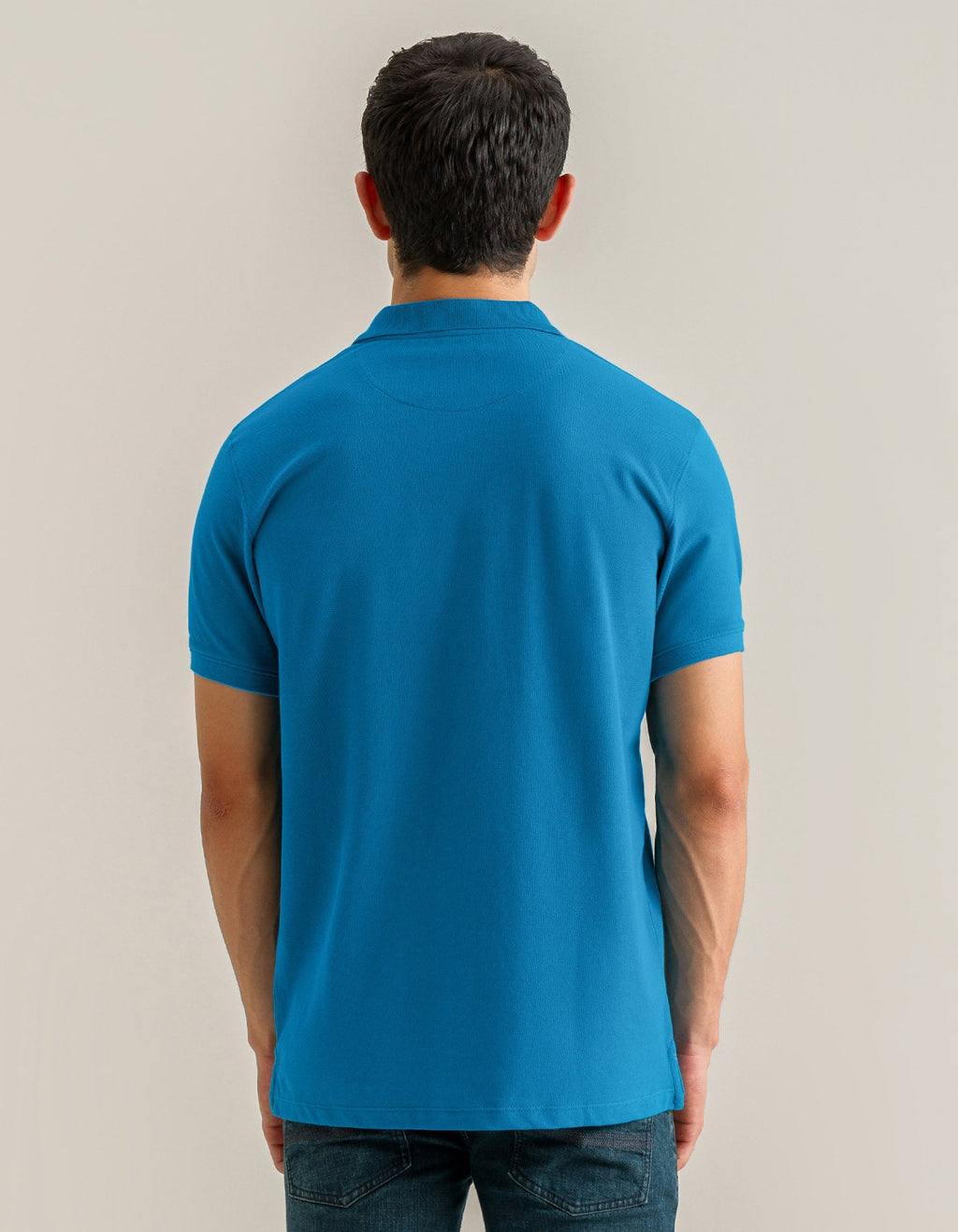 Plain Cotton Polo – Turquoise