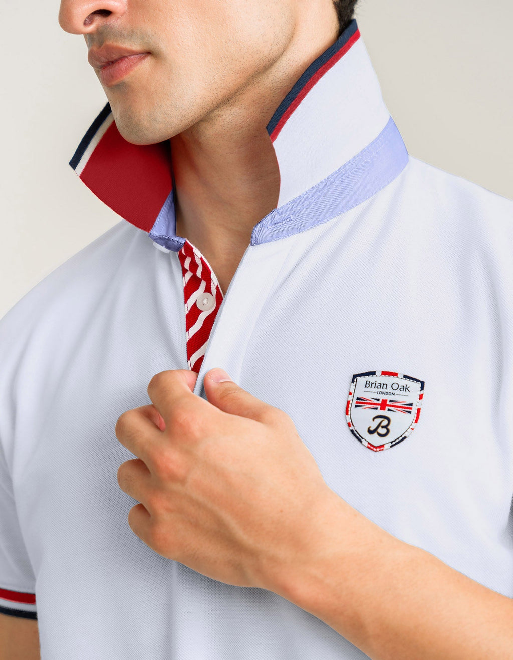 Designer Cotton Polo - White