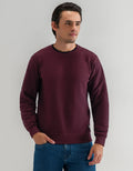 Maroon Terry Crewneck Sweatshirt