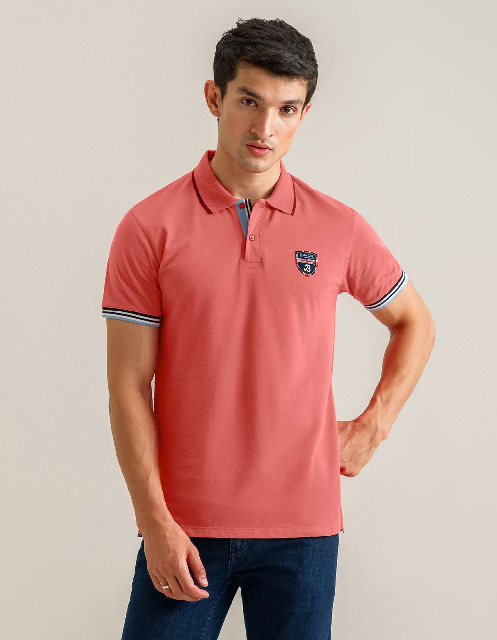 Designer Polo Shirt – Coral