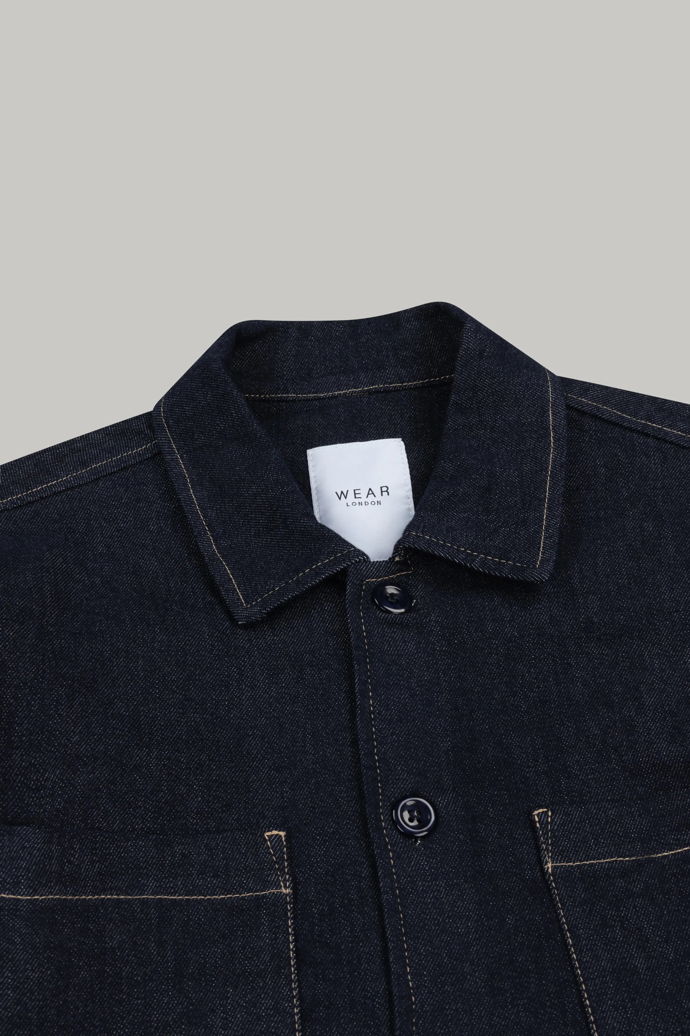Bart Denim Button Overshirt - EverBlue Overshirts S S M L XL XXL