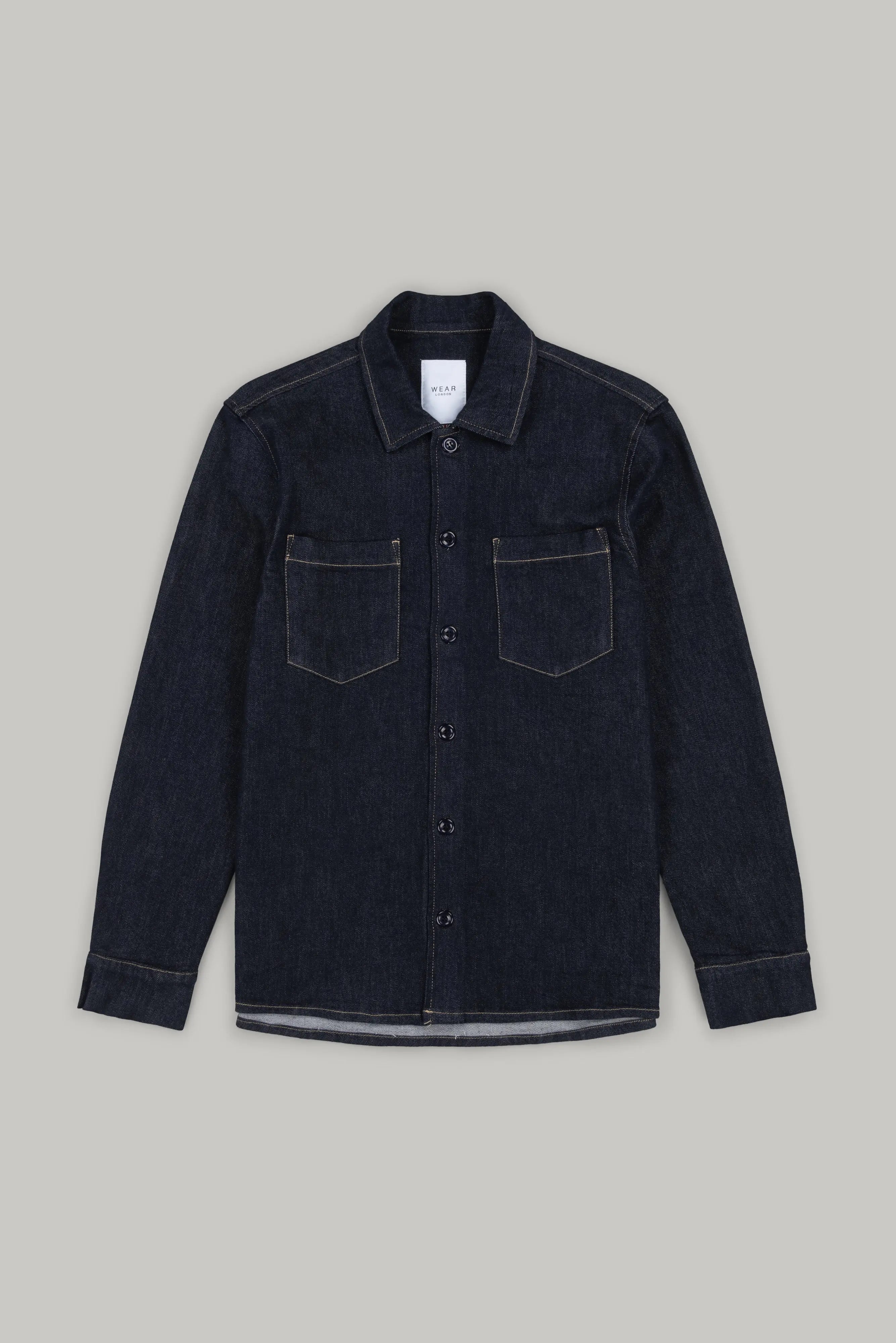 Bart Denim Button Overshirt - EverBlue Overshirts S S M L XL XXL