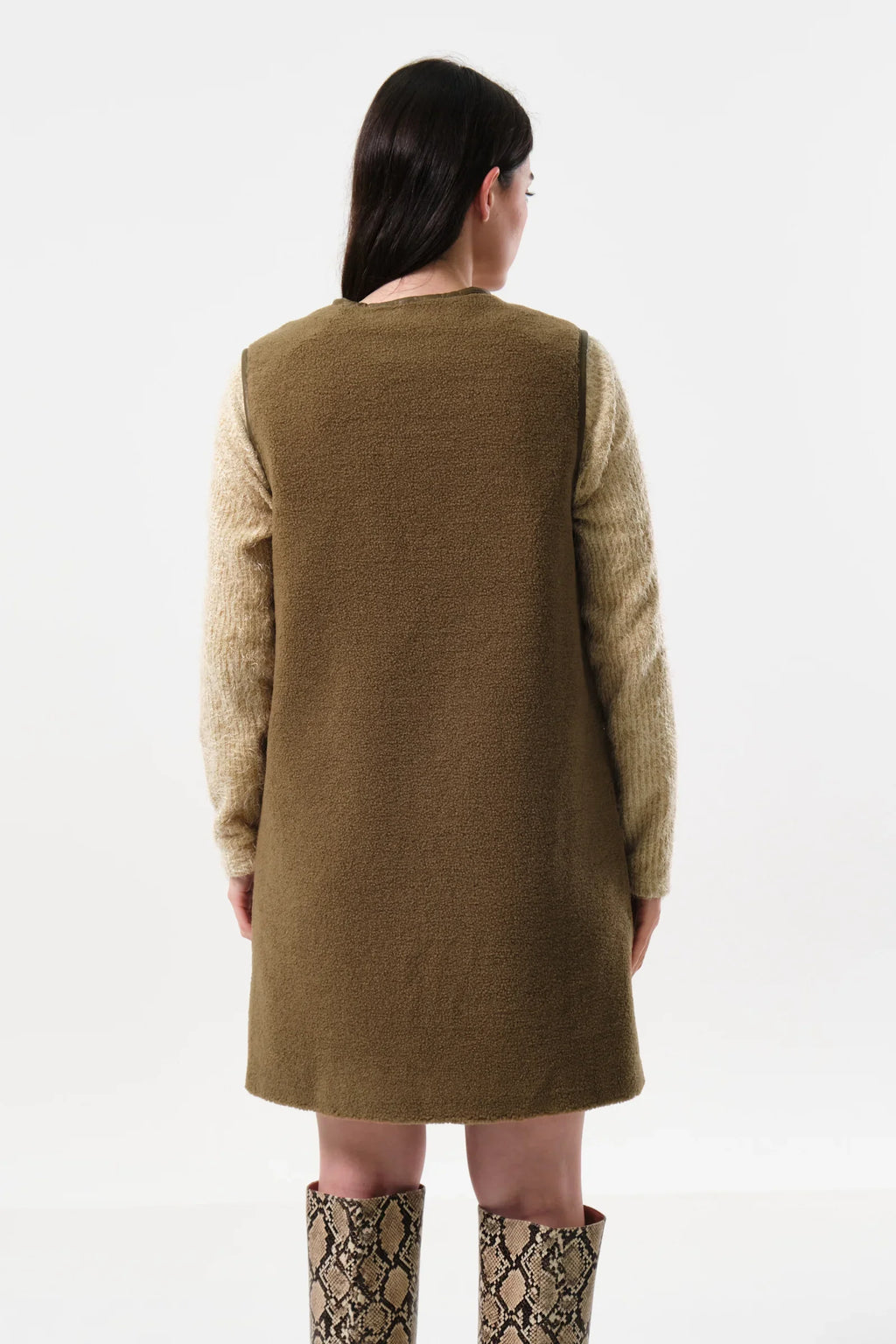 Cathel Borg Longline Waistcoat - Nutmeg Waistcoats 8 Nutmeg 8 / Nutmeg 10 / Nutmeg 12 / Nutmeg 14 / Nutmeg