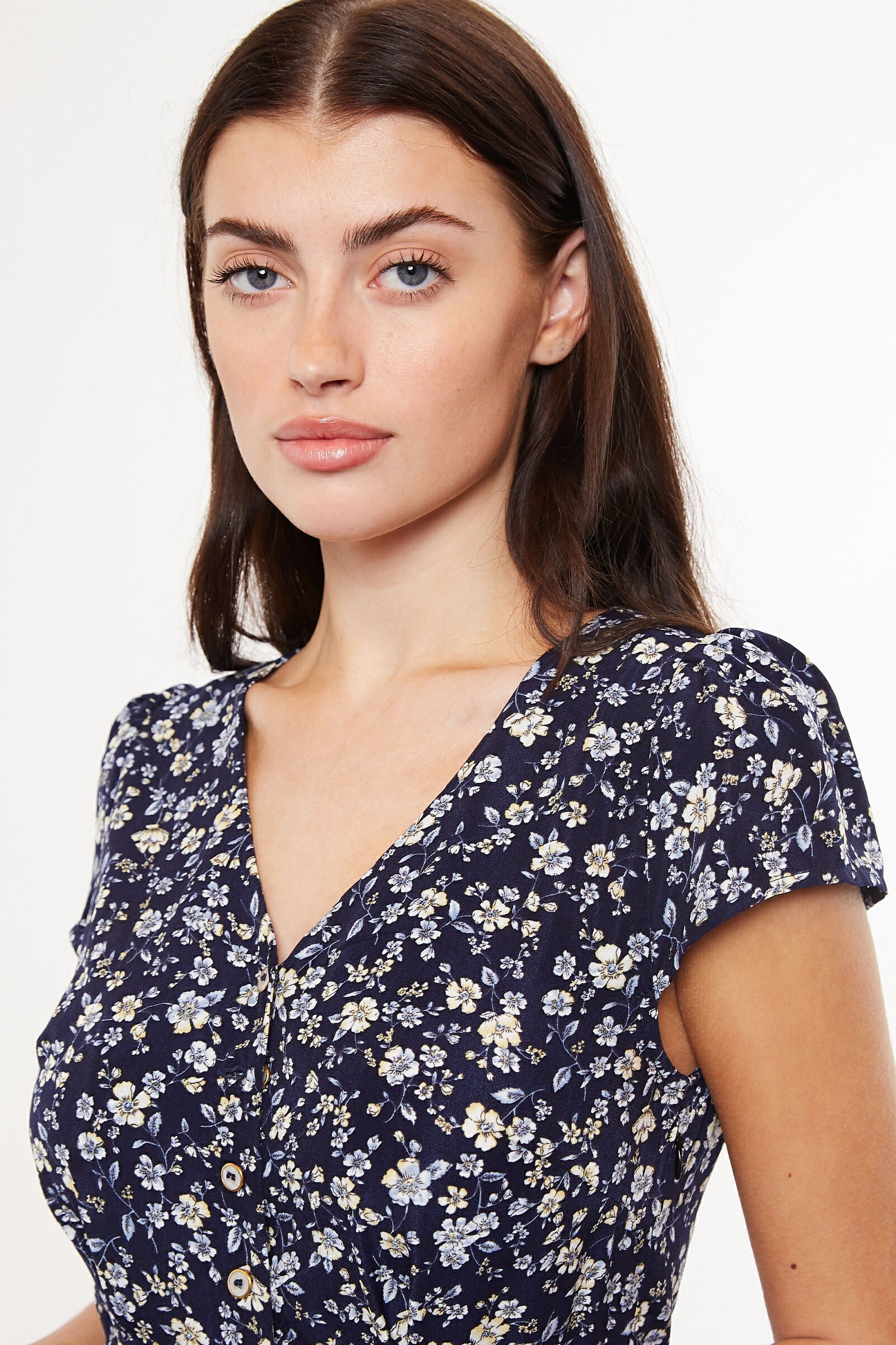 Cathleen Country Rose Print Tea Midi Tea Dress Dresses 8 8 10 12 14 16