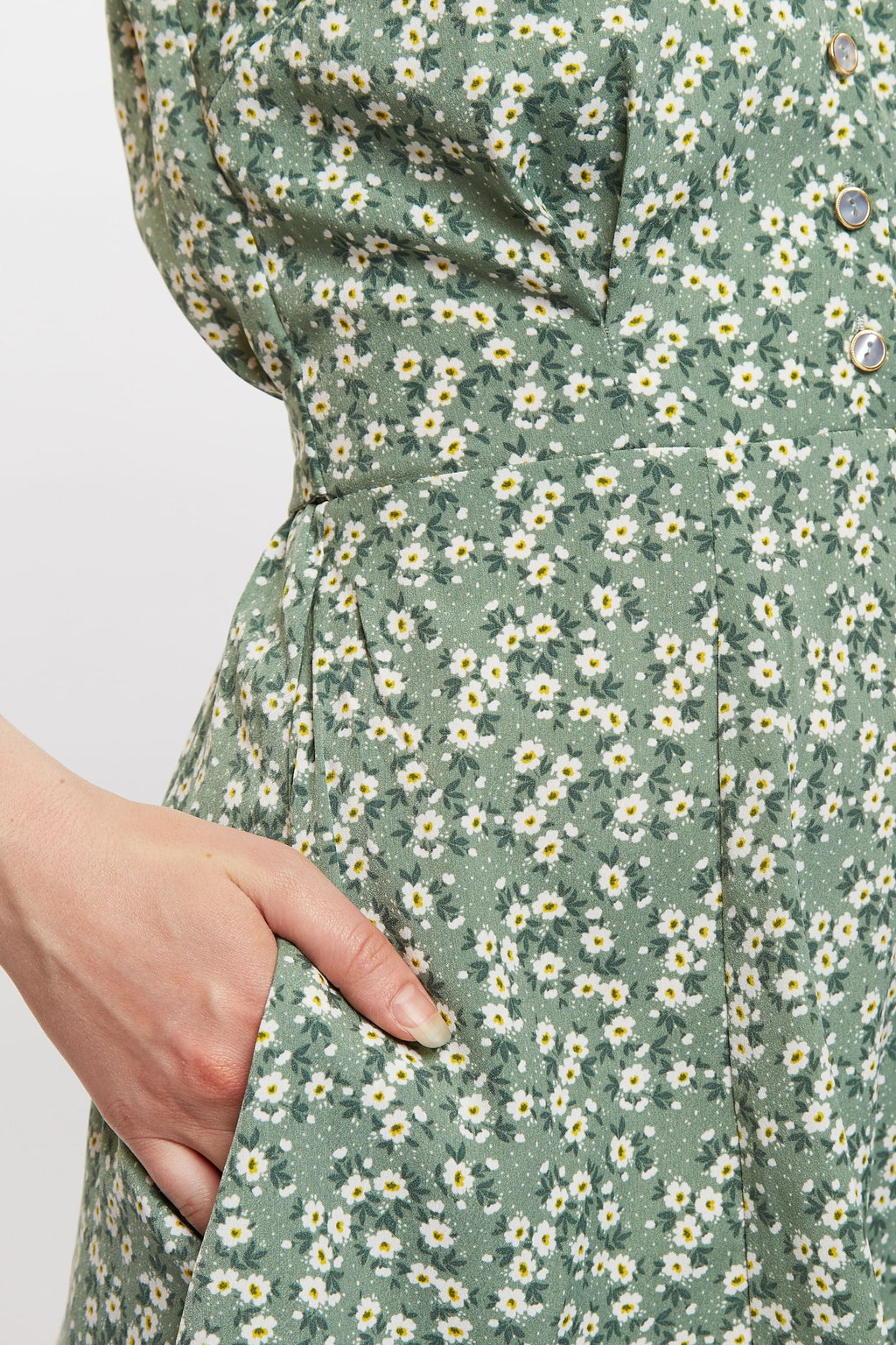 Louche Cathleen Double Daisy Print Mini Tea Dress Dresses 8 8 10 12 14 16