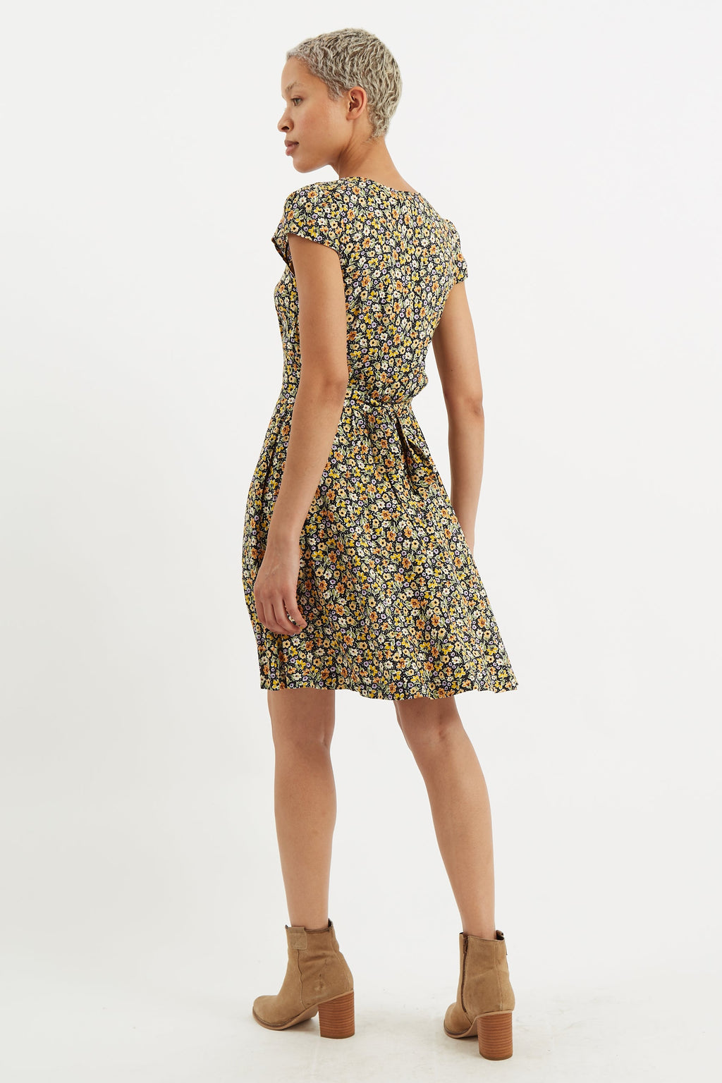 Cathleen Mini Santa Fe Floral Tea Dress Dresses 8 multicolour 8 / multicolour 10 / multicolour 12 / multicolour 14 / multicolour 16 / multicolour
