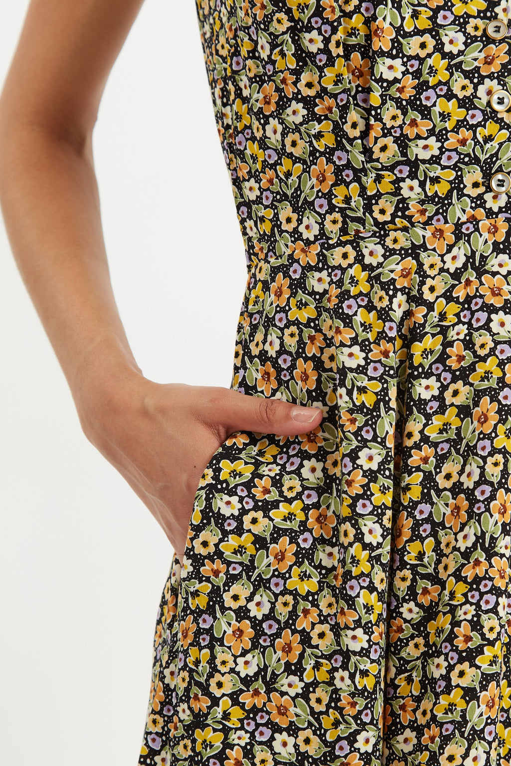 Cathleen Mini Santa Fe Floral Tea Dress Dresses 8 multicolour 8 / multicolour 10 / multicolour 12 / multicolour 14 / multicolour 16 / multicolour