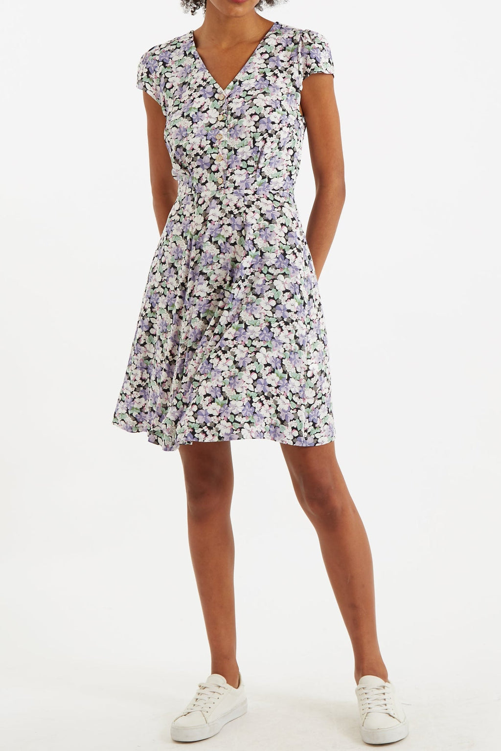 Cathleen Mini Liseron Tea Dress Dresses 8 Lilac 8 / Lilac 10 / Lilac 12 / Lilac 14 / Lilac 16 / Lilac