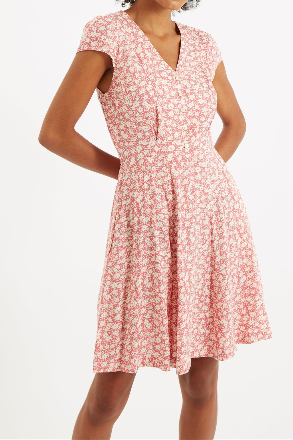 Cathleen Mini Periwinkle Tea Dress Dresses 8 Pink 8 / Pink 10 / Pink 12 / Pink 14 / Pink 16 / Pink