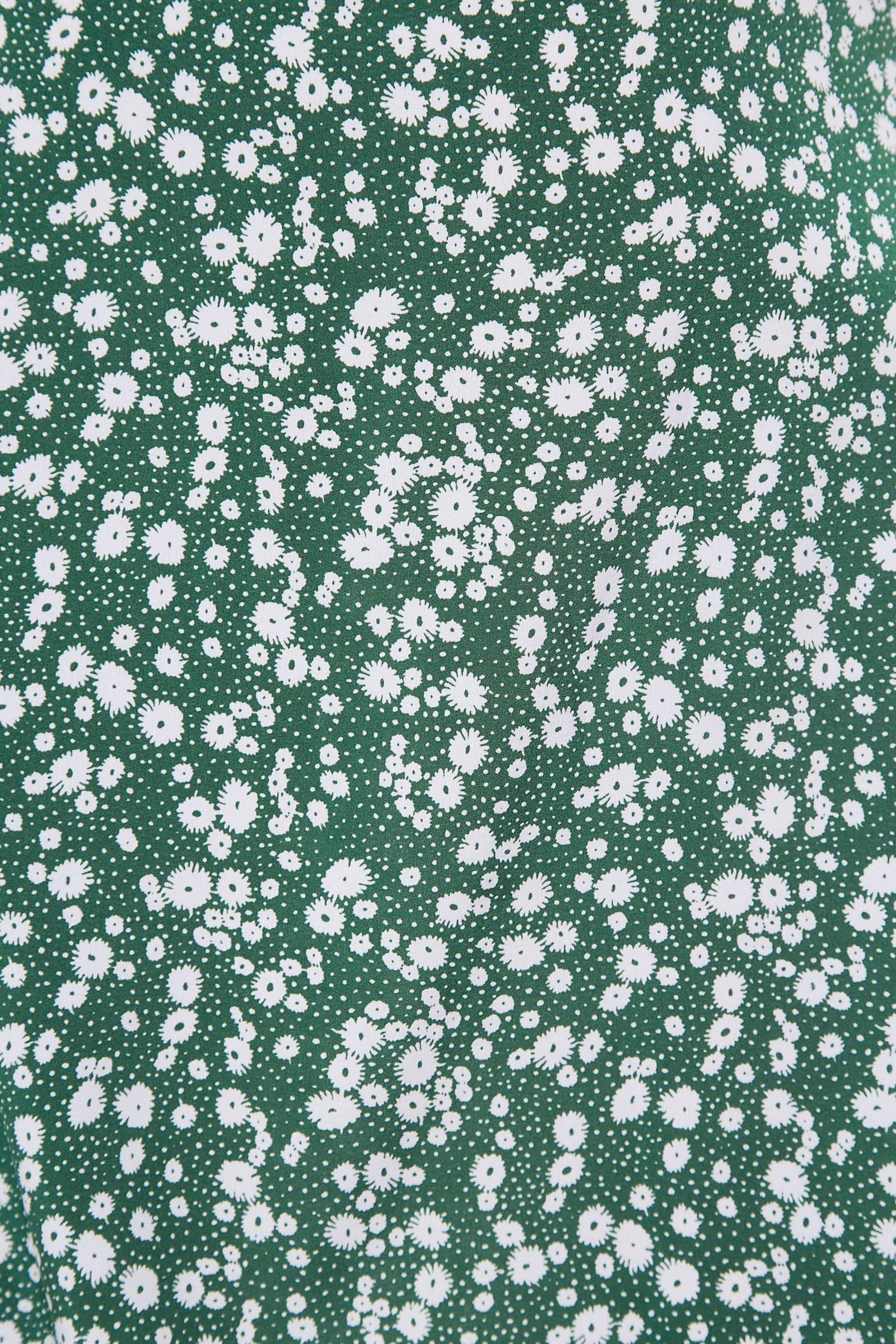 Corina Flower Dot Print Midi Tea Dress - Green Dresses 8 8 10 12 14 16