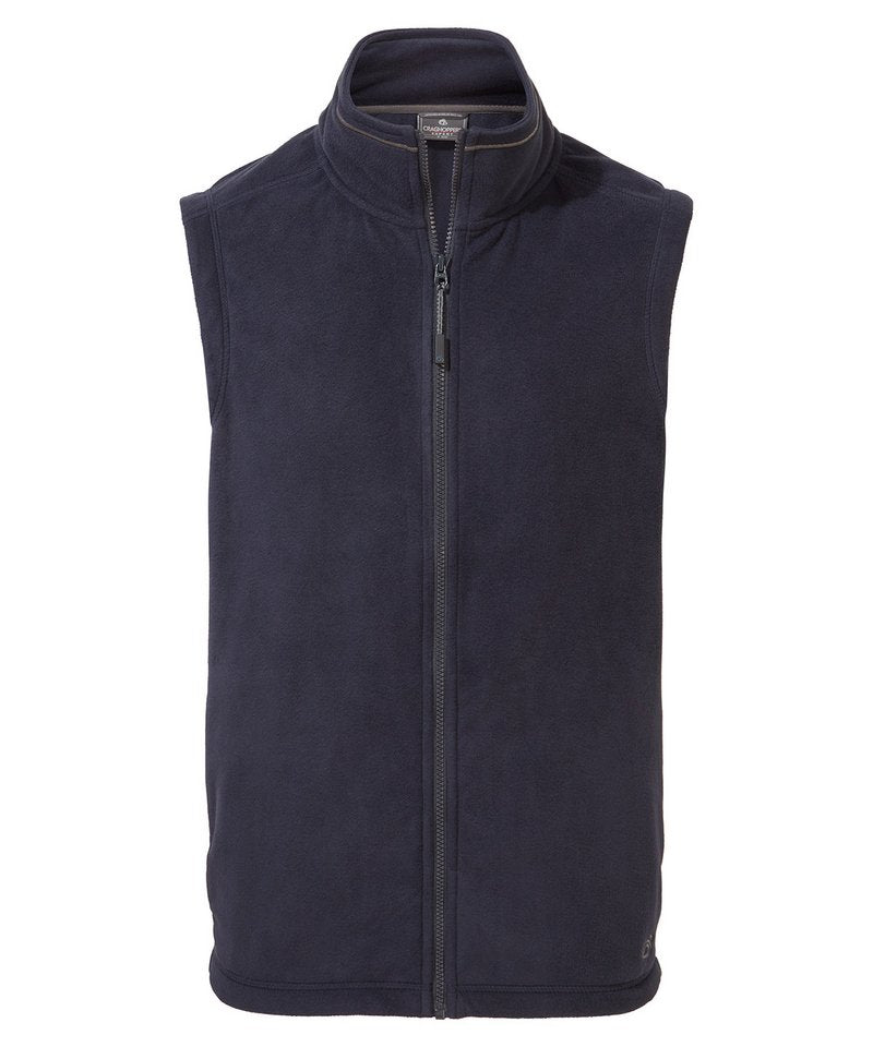 Craghoppers Recycled Expert Corey Fleece Vest XS Black XS / Black XS / Navy S / Black S / Navy M / Navy M / Black L / Black L / Navy XL / Navy XL / Black 2XL / Black 2XL / Navy 3XL / Black 3XL / Navy