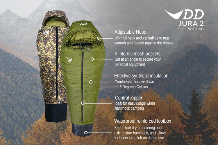 DD Jura 2 Sleeping Bag (Regular) - MC multi camo Default Title Default Title