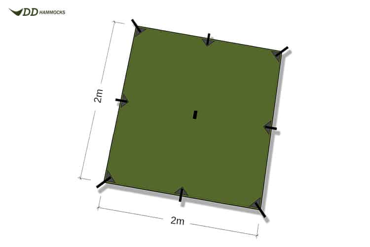 DD Hammocks Tarp 2×2 – Olive Green Default Title Default Title