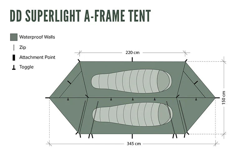 DD SuperLight A-Frame Tent Default Title Default Title