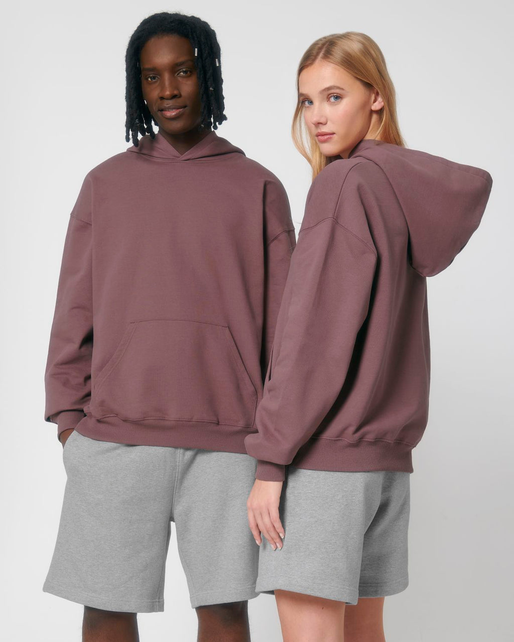 Organic Boxy Heavy Hooded Sweatshirt: Unisex - - High-Quality </p>