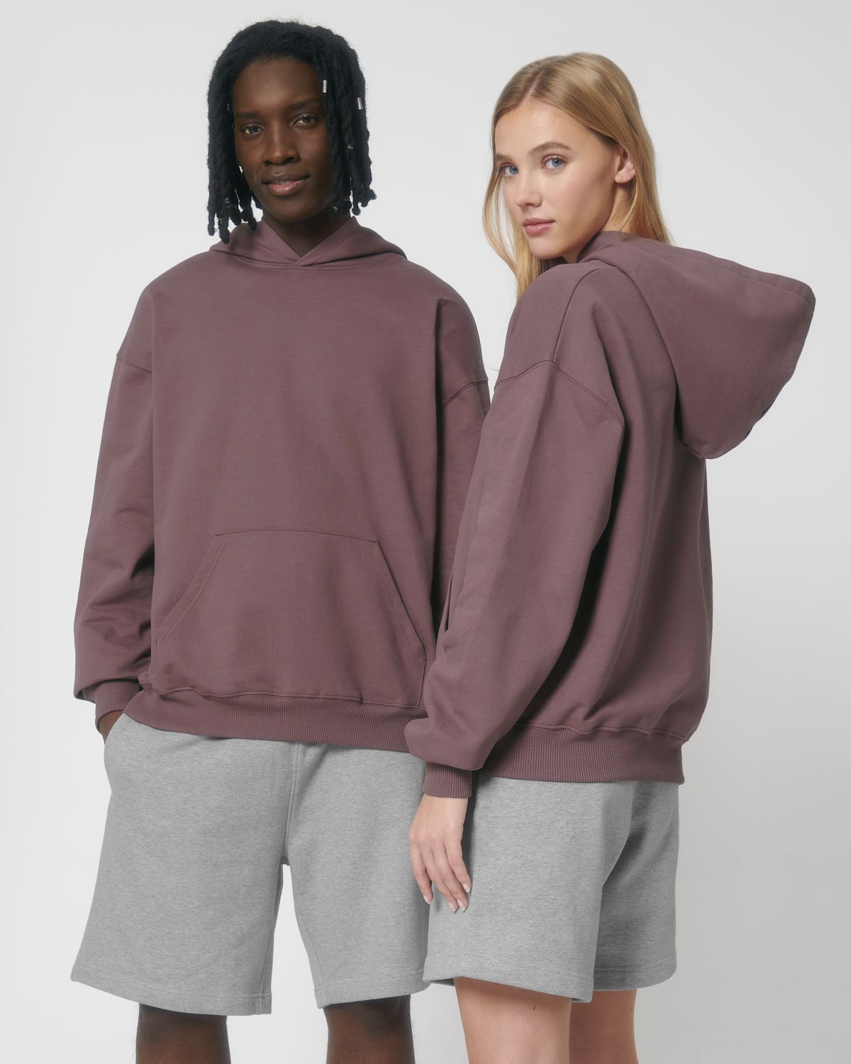 Organic Boxy Heavy Hooded Sweatshirt: Unisex - - High-Quality </p>