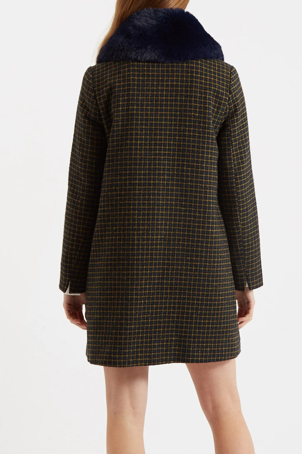 Dryden Warwick Check Coat Coats 8 Navy 8 / Navy 10 / Navy 12 / Navy 14 / Navy 16 / Navy