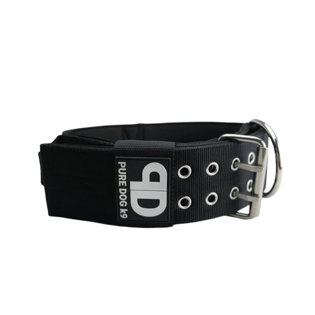 7cm Sport Collar Black Pet Collars & Harnesses Medium Nylon Medium / Nylon Large / Nylon XL / Nylon
