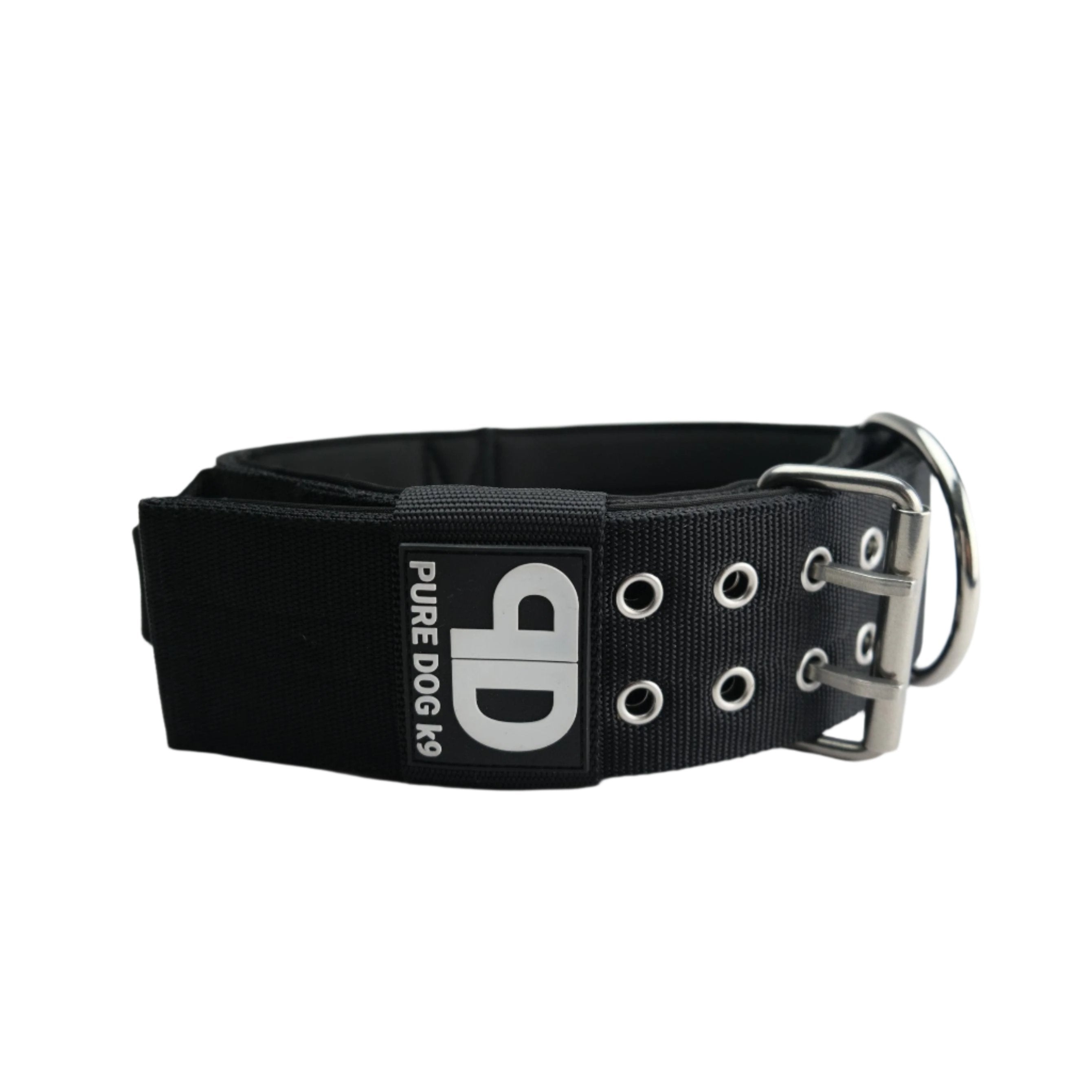 7cm Sport Collar Black Pet Collars & Harnesses Medium Nylon Medium / Nylon Large / Nylon XL / Nylon