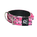 7cm Sport Collar Pink Camo Dog Collar Medium Medium Large
