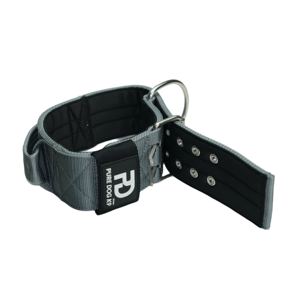 7cm Sport Collar Grey Dog Collar Medium Medium Large XL