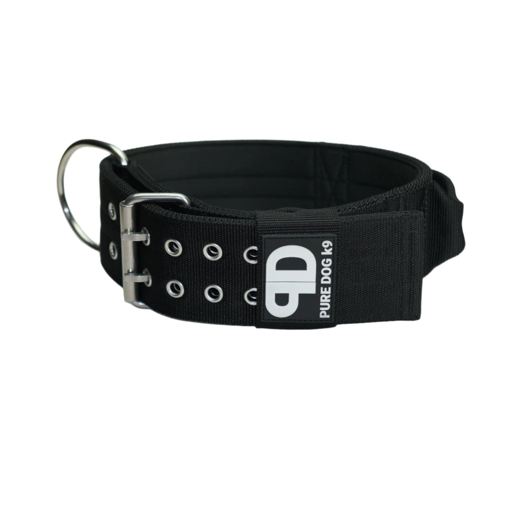 7cm Sport Collar Black Pet Collars & Harnesses Medium Nylon Medium / Nylon Large / Nylon XL / Nylon