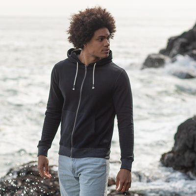 Contrast Zipped Recycled Hoodie - Clothing & Accessories/Clothing/Shirts & Tops - High-Quality Clothing & Accessories/Clothing/Shirts & Tops</p>